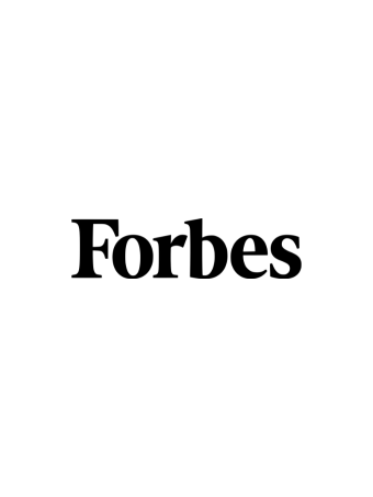 The Forbes logo features black lettering on a white background.